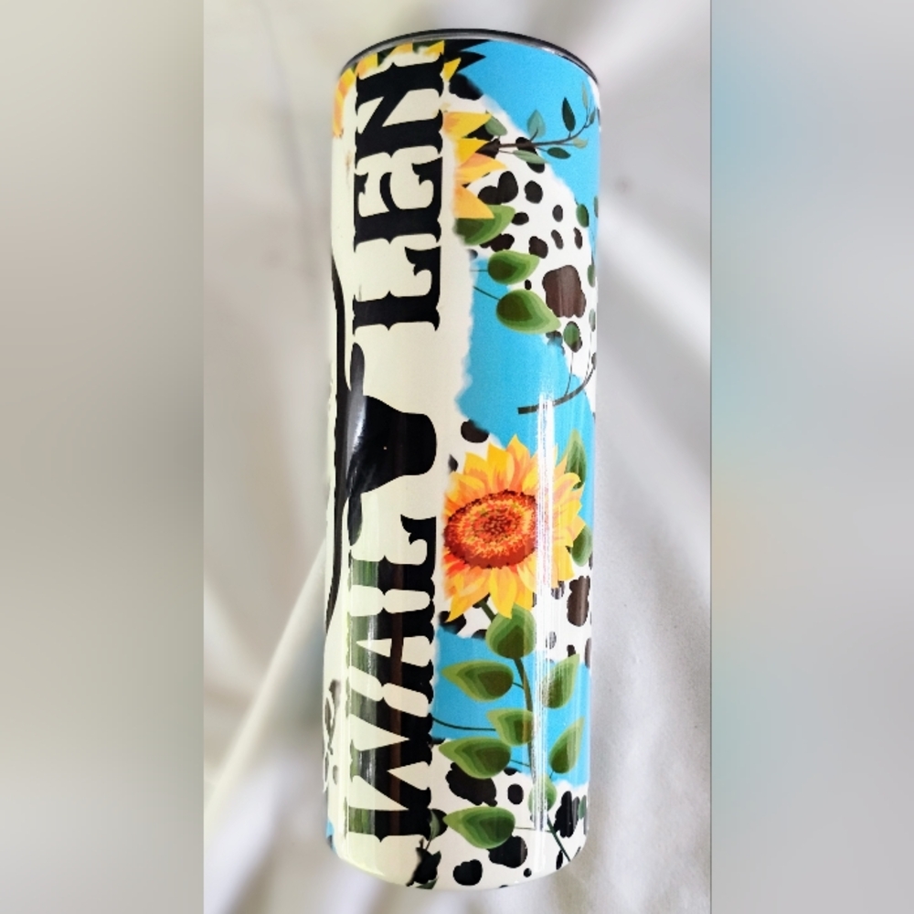 Wallen Blue and white flower tumbler